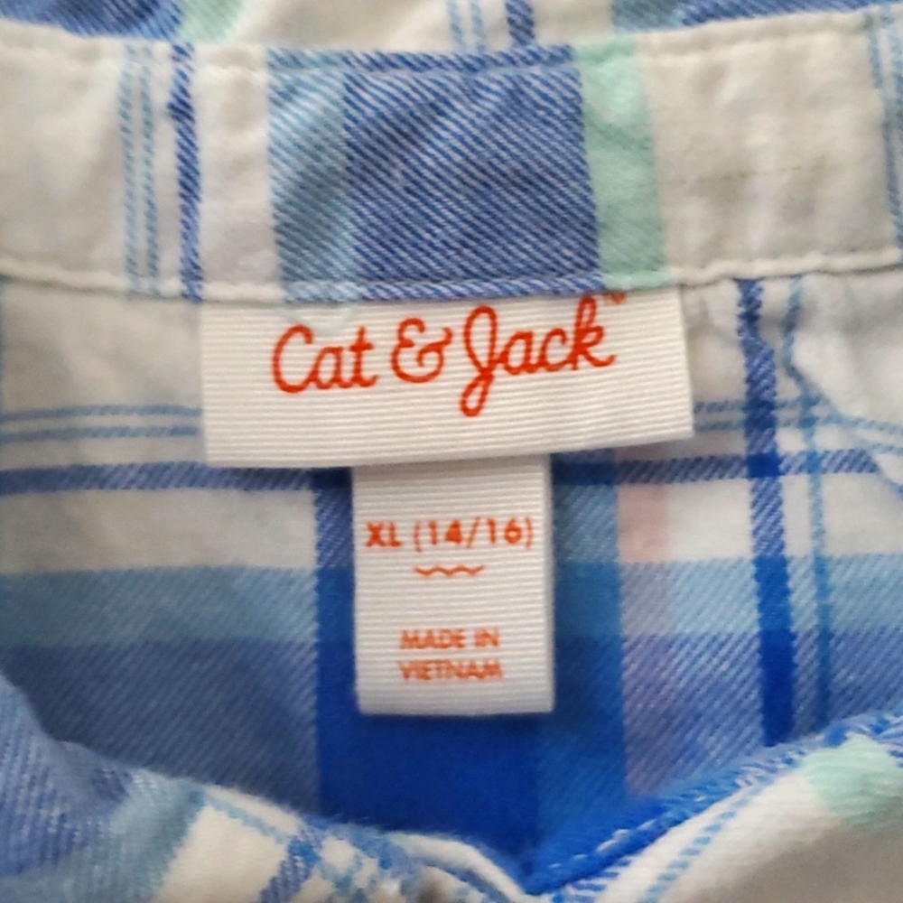 Cat & Jack button down shirt, Size 14/16 - Picture 2 of 3